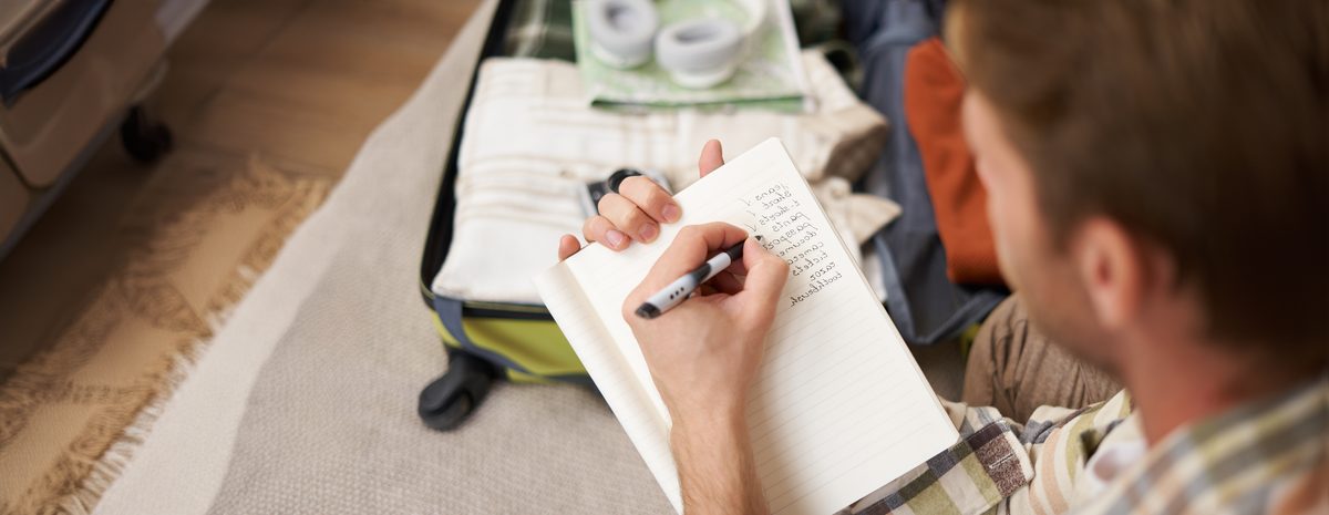 Working through a checklist while planning a move abroad
